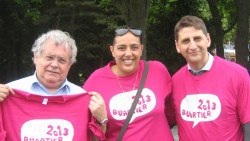 Mme Abdellaoui avec M. Segura et M. Goldberg en 2013 (Photo ACSA)